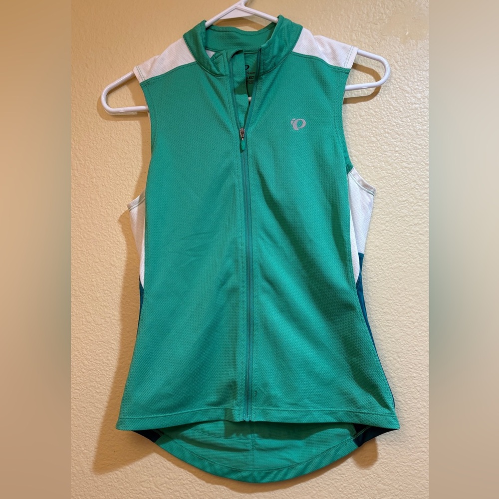 Pearl Izumi Women’s Cycling  Sleeveless Jersey Tank Shirt Green Teal Medium